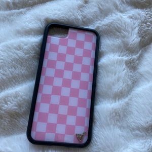 Wildflower iPhone 7 Pink Checkerboard Case